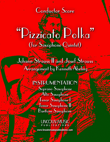 Strauss II – Pizzicato Polka (for Saxophone Quintet SATTB) image number null