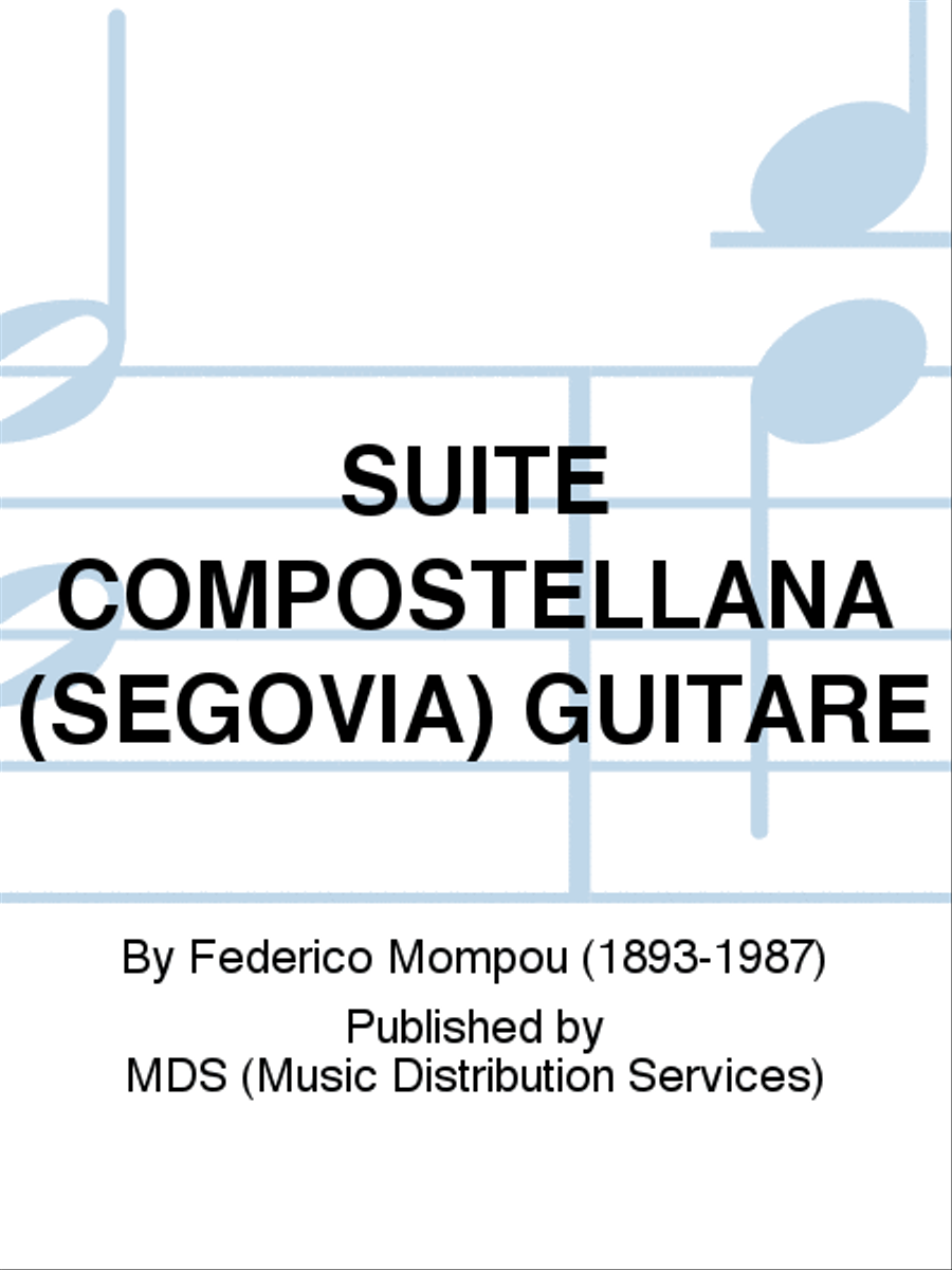 SUITE COMPOSTELLANA (SEGOVIA) GUITARE Harp scores gallery preview page 1