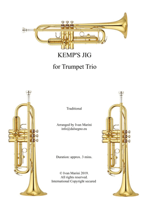 KEMP'S JIG - for Trumpet Trio