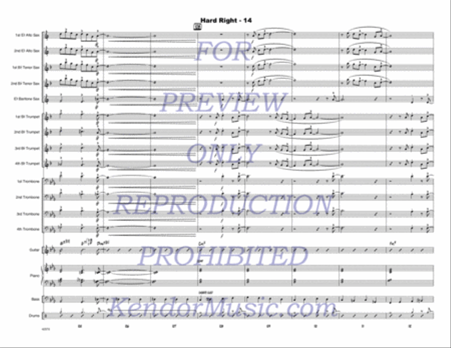 Hard Right Jazz Ensemble scores gallery preview page 15