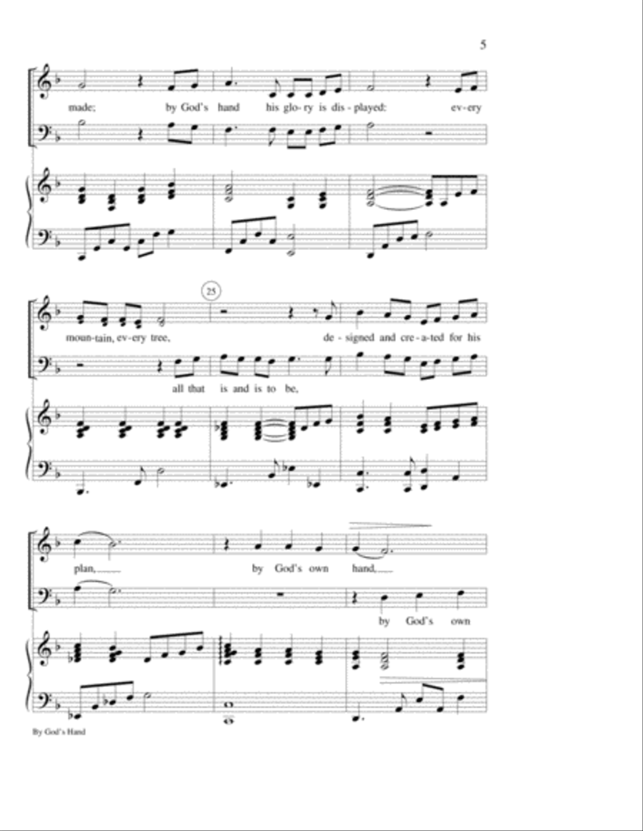 By God's Hand 2-Part scores gallery preview page 4