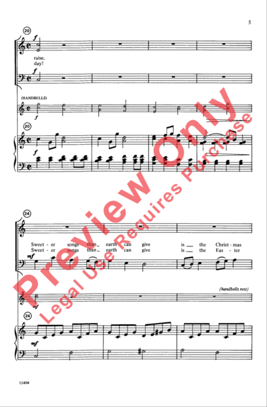 Christmas Joy (Easter Joy) 3-Part scores gallery preview page 5