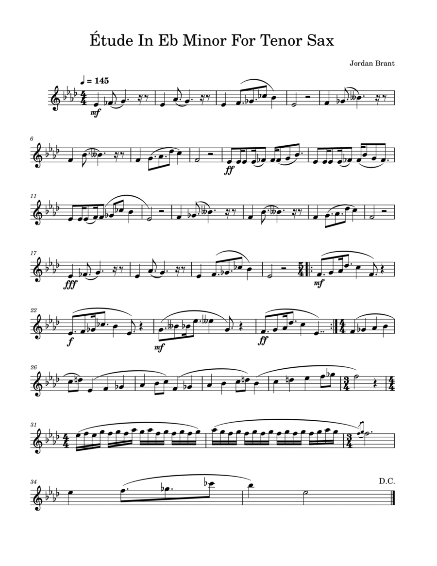 Eb tenor hot sale sax