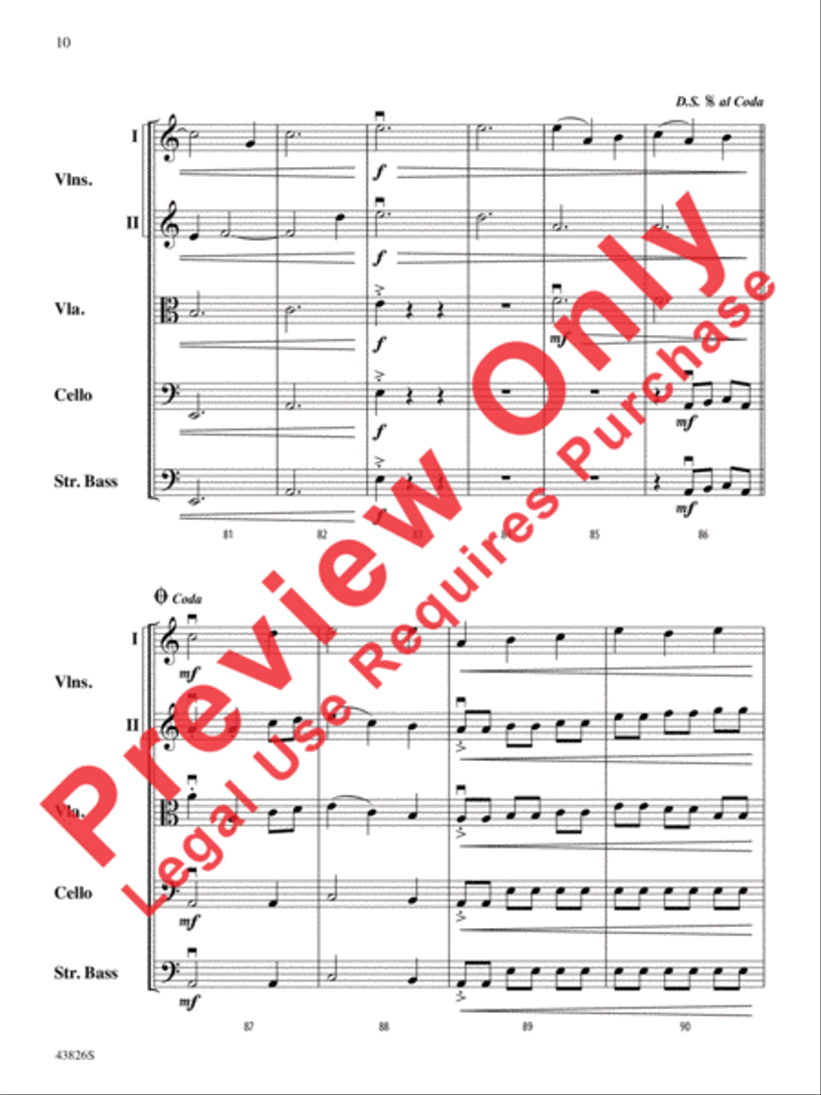 Iroquois Journey String Orchestra scores gallery preview page 11