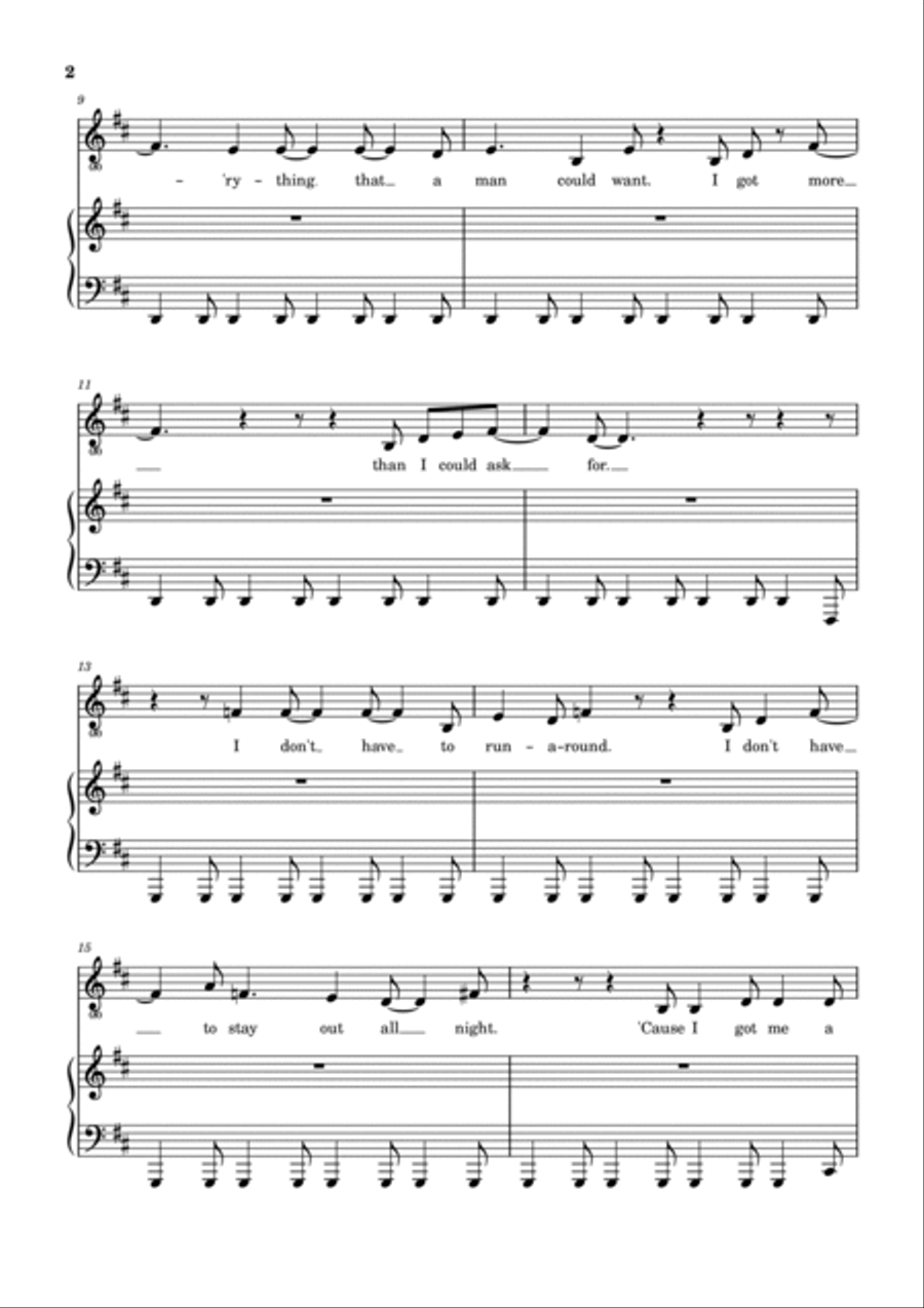 (she's) Some Kind Of Wonderful Piano, Vocal, Guitar scores gallery preview page 3