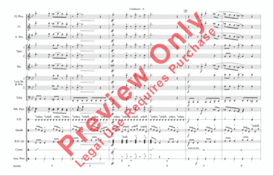 Can't Get Enough (Of Your Love) Marching Band scores gallery preview page 7