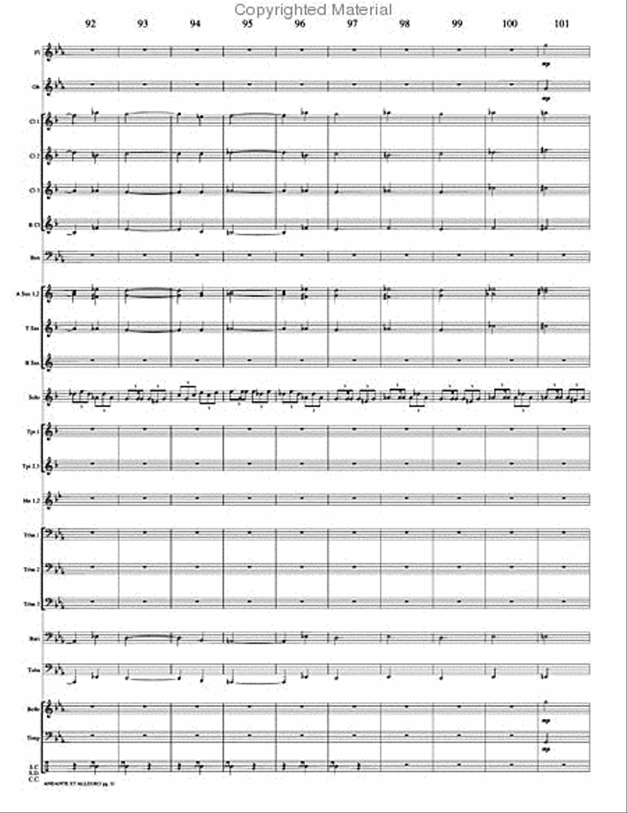 Andante et Allegro Andante et Allegro Concert Band scores gallery preview page 14