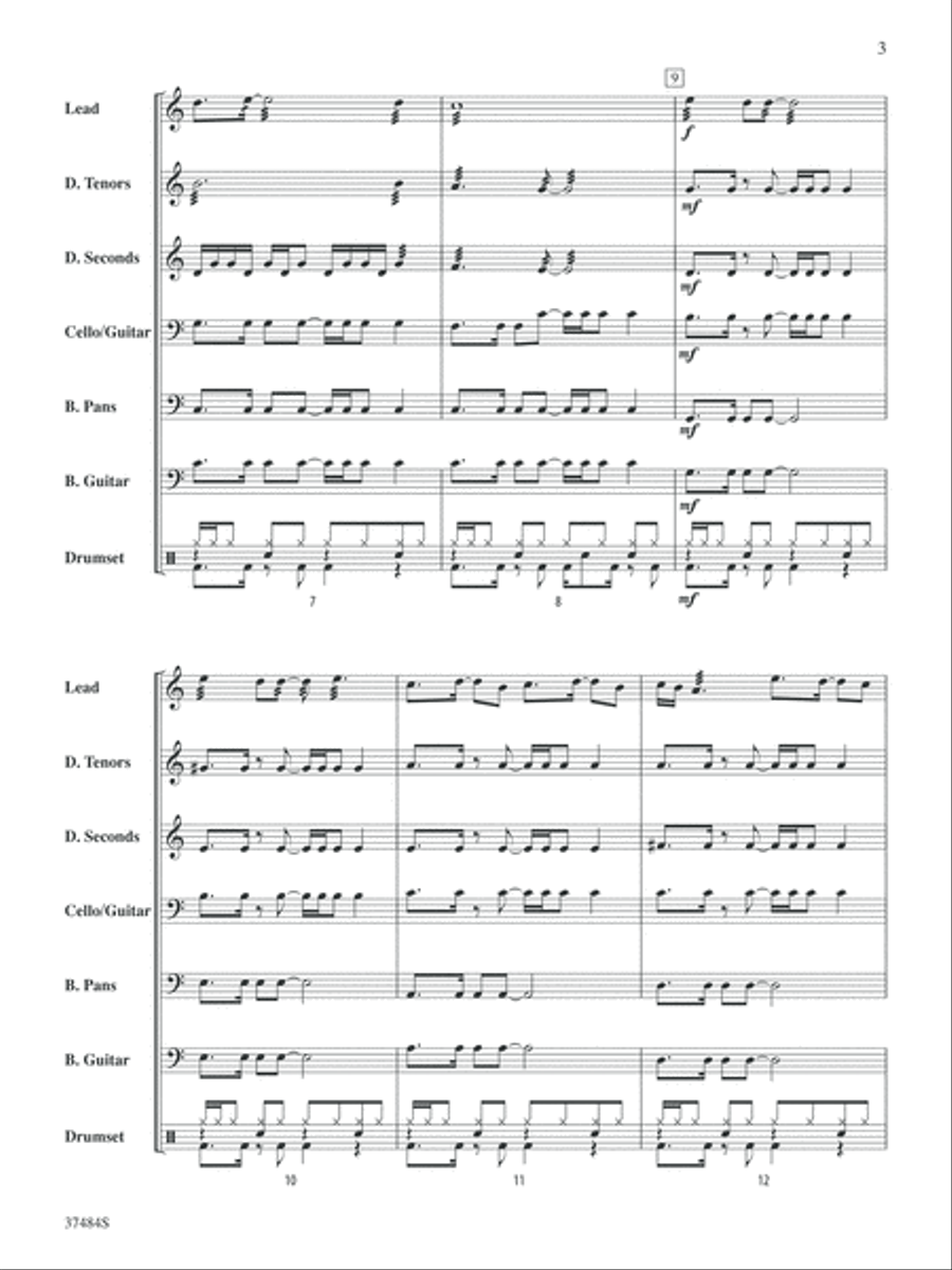 ABBA Medley Steel Drum Band scores gallery preview page 4
