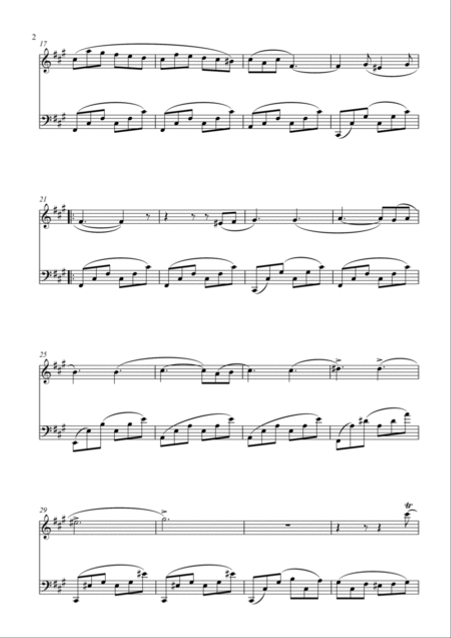 Venetian Boat Song Op. 30, No. 6 Bassoon scores gallery preview page 2
