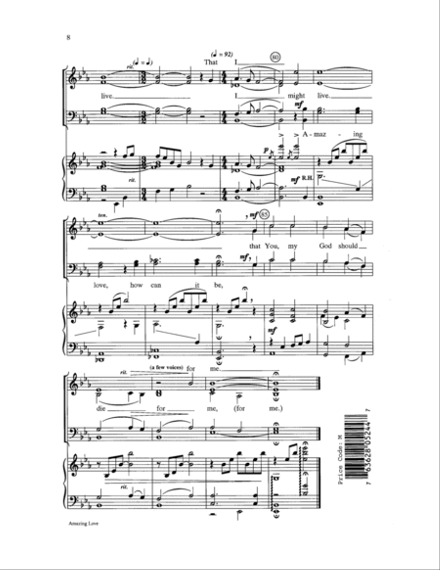 Amazing Love Choir scores gallery preview page 8