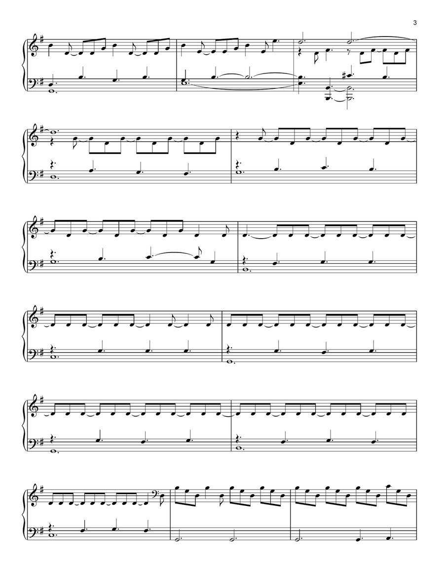 Lumiere Piano Solo scores gallery preview page 3