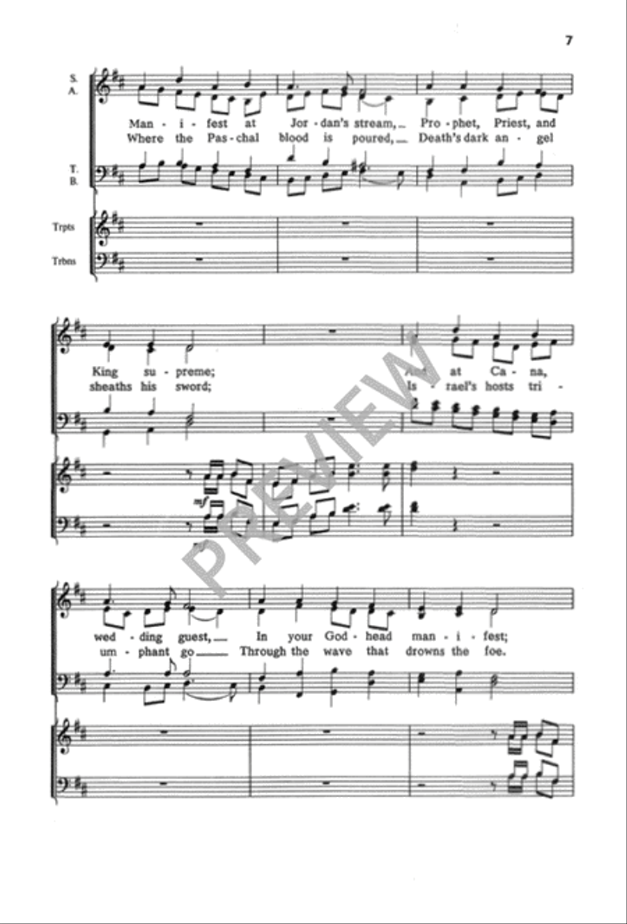 Songs of Thankfulness and Praise / At the Lamb's High Feast We Sing 4-Part scores gallery preview page 8