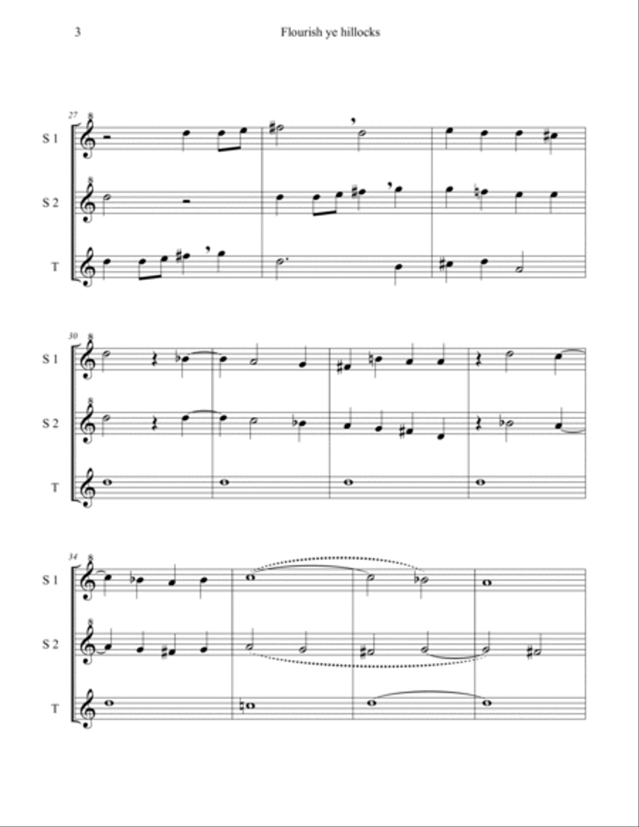Four Wilbye Madrigals for SST Recorder Trio Recorder scores gallery preview page 6