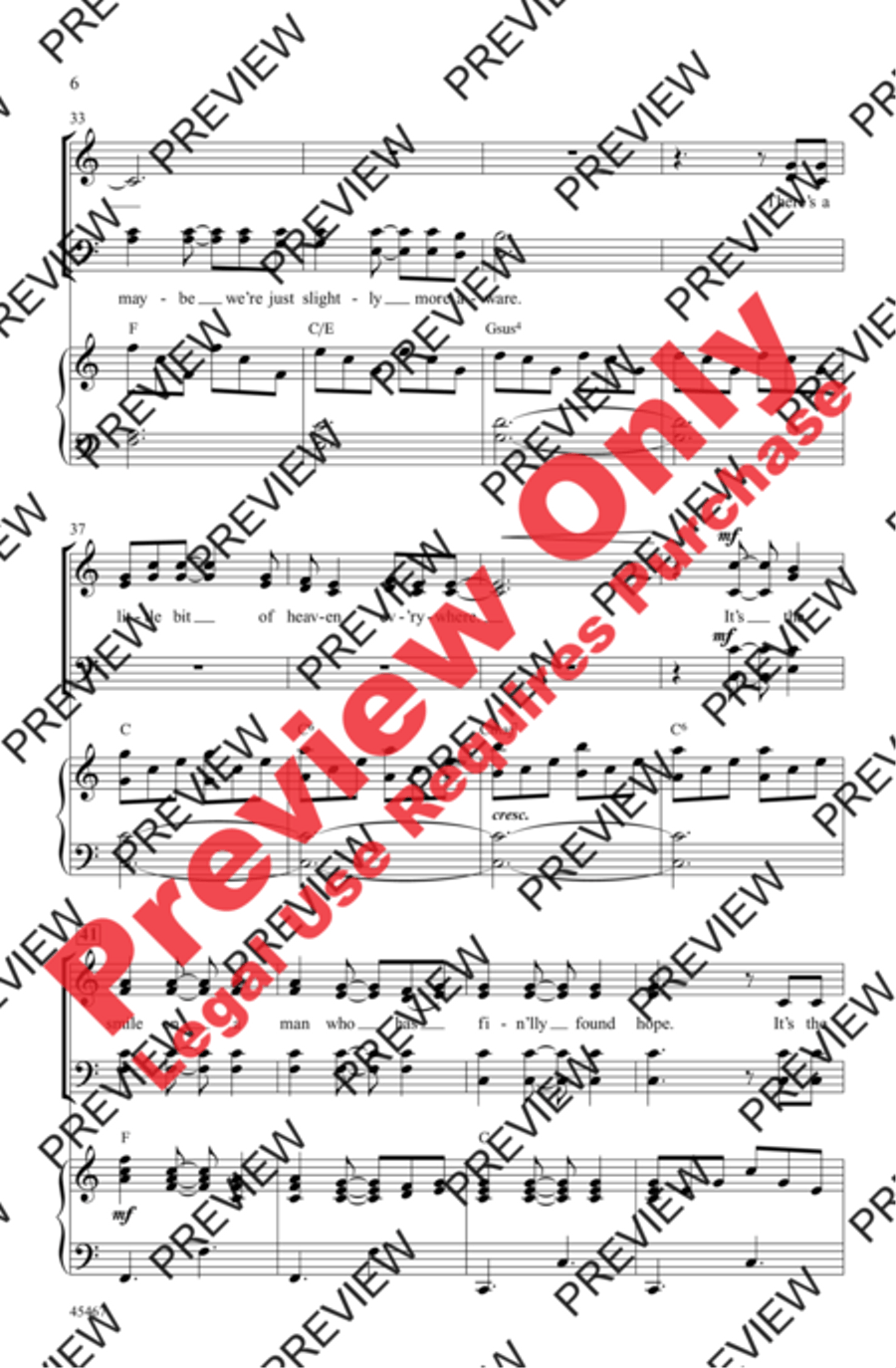 Heaven Everywhere 4-Part scores gallery preview page 18