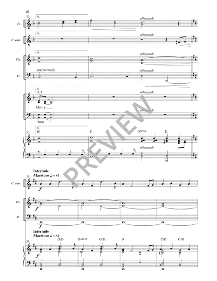 Posada - Full Score and Parts 4-Part scores gallery preview page 10