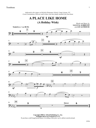 A Place Like Home (A Holiday Wish): 1st Trombone
