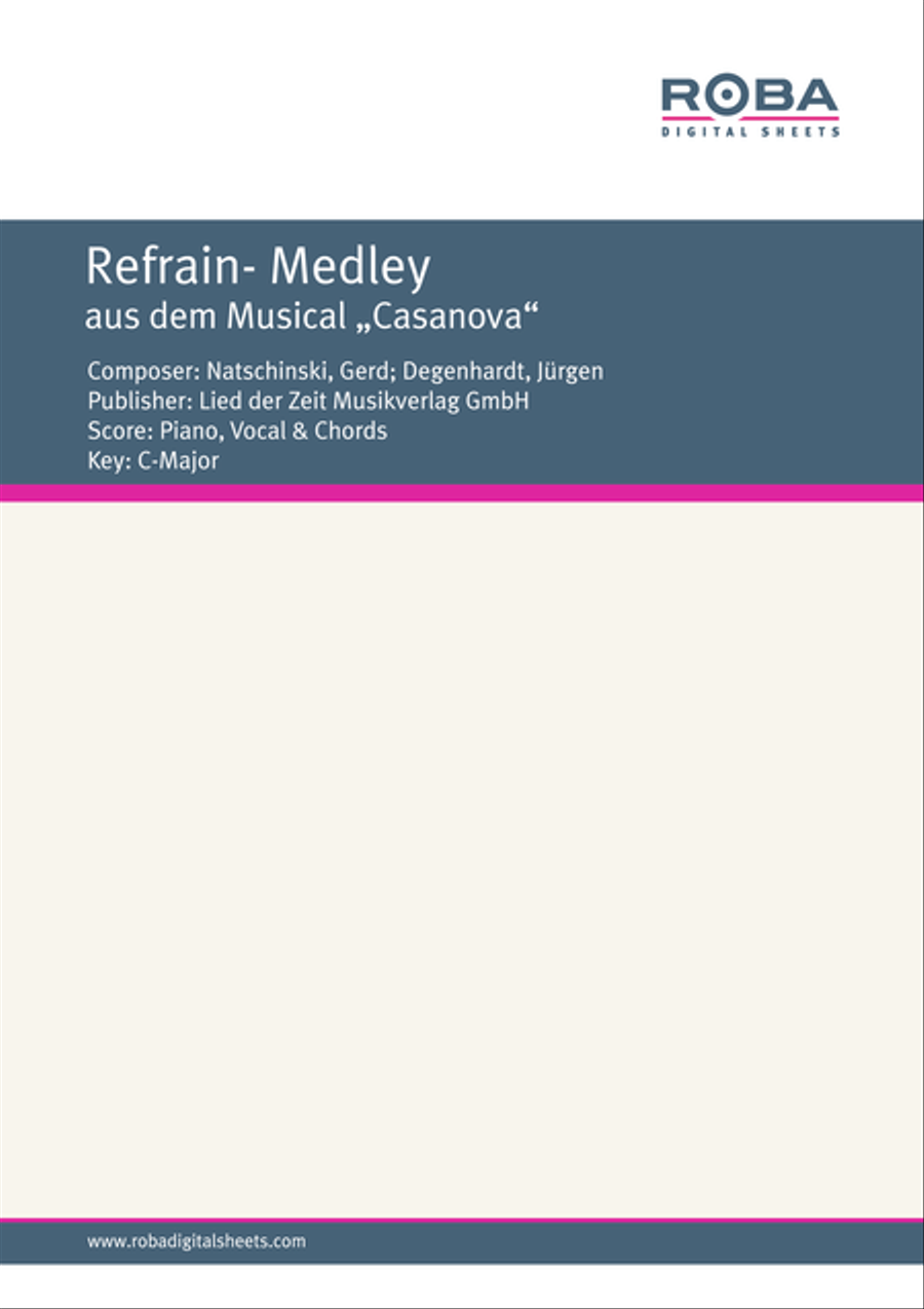 Refrain- Medley Voice scores gallery preview page 1