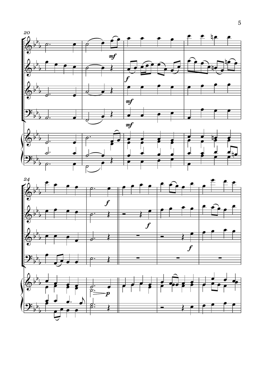 10 Easter Hymns for Woodwind Quartet 10 Easter Hymns for Woodwind Quartet Small Ensemble scores gallery preview page 5