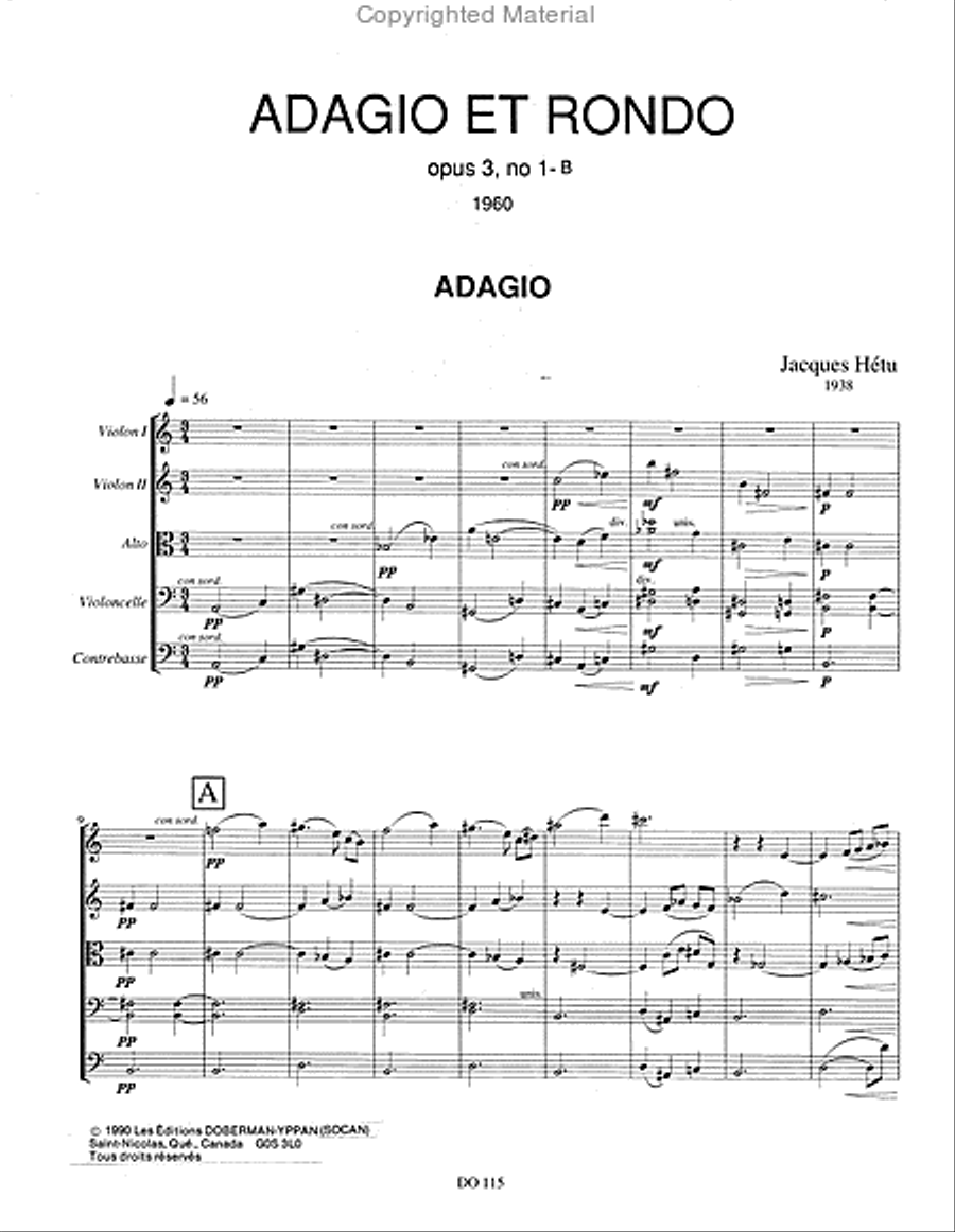 Adagio et Rondo Orchestra scores gallery preview page 2