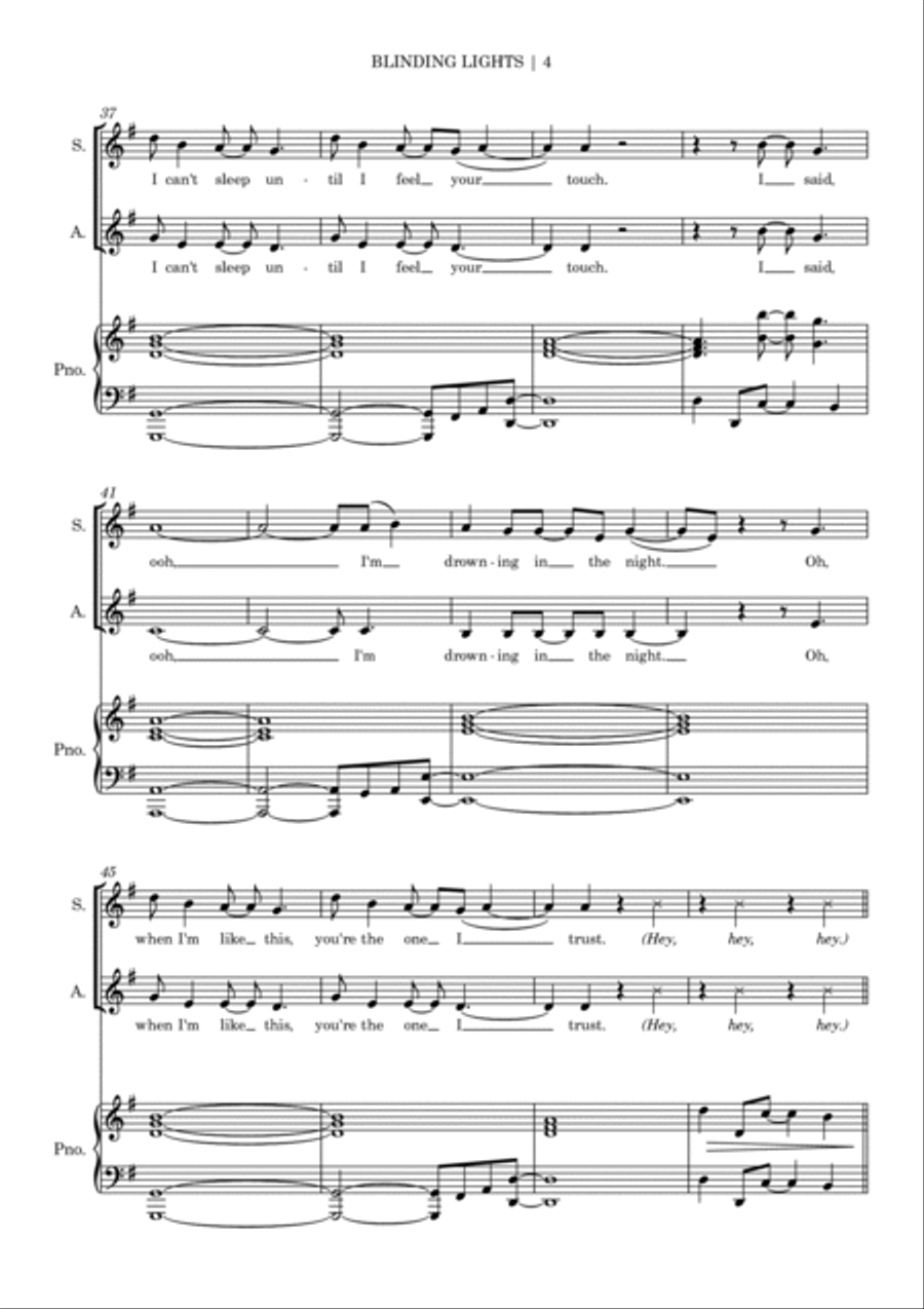 Blinding Lights SA scores gallery preview page 6