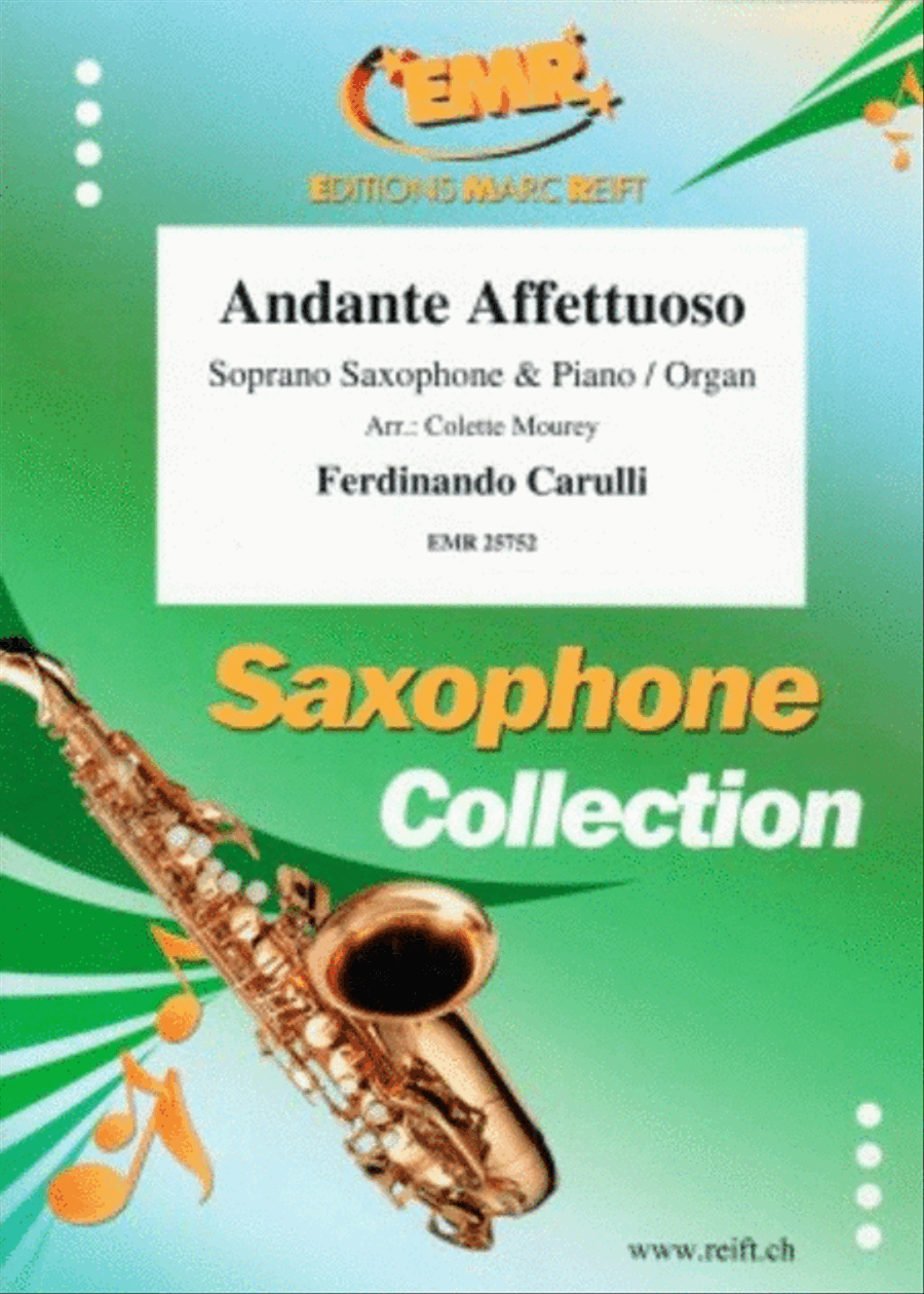 Andante Affettuoso Soprano Saxophone scores gallery preview page 1