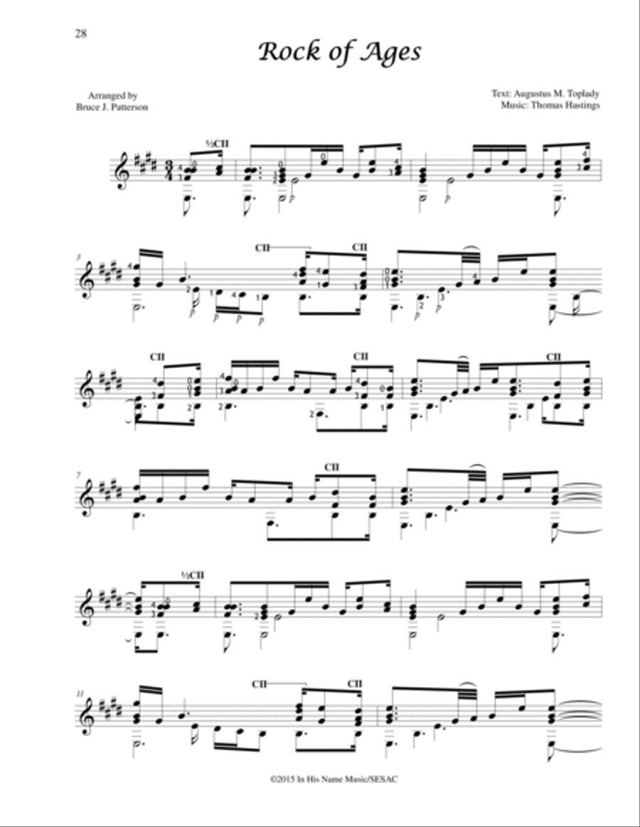 Rock of Ages Guitar Solo scores gallery preview page 2
