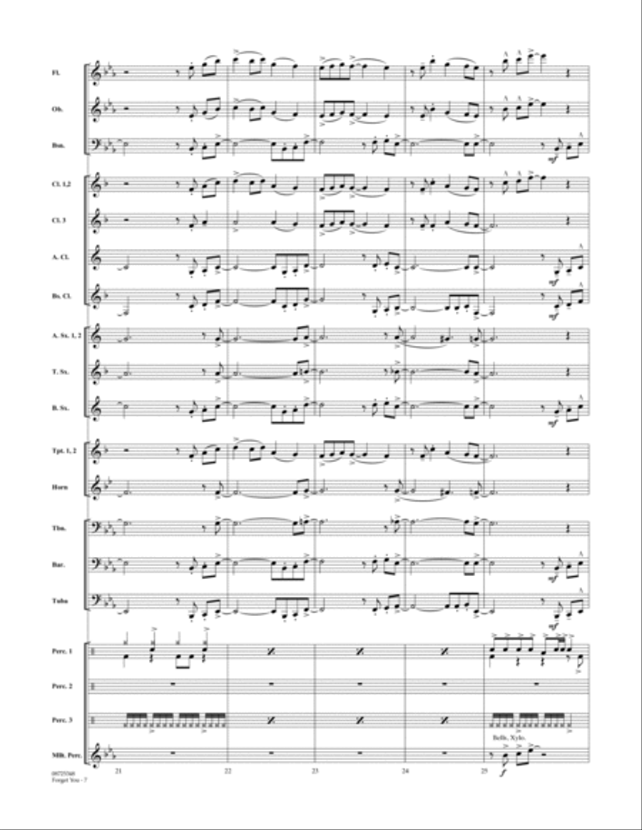 Forget You - Full Score