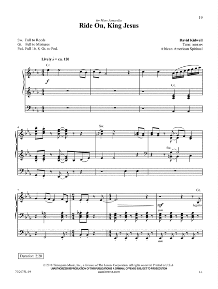 That Promised Land Organ Solo scores gallery preview page 7