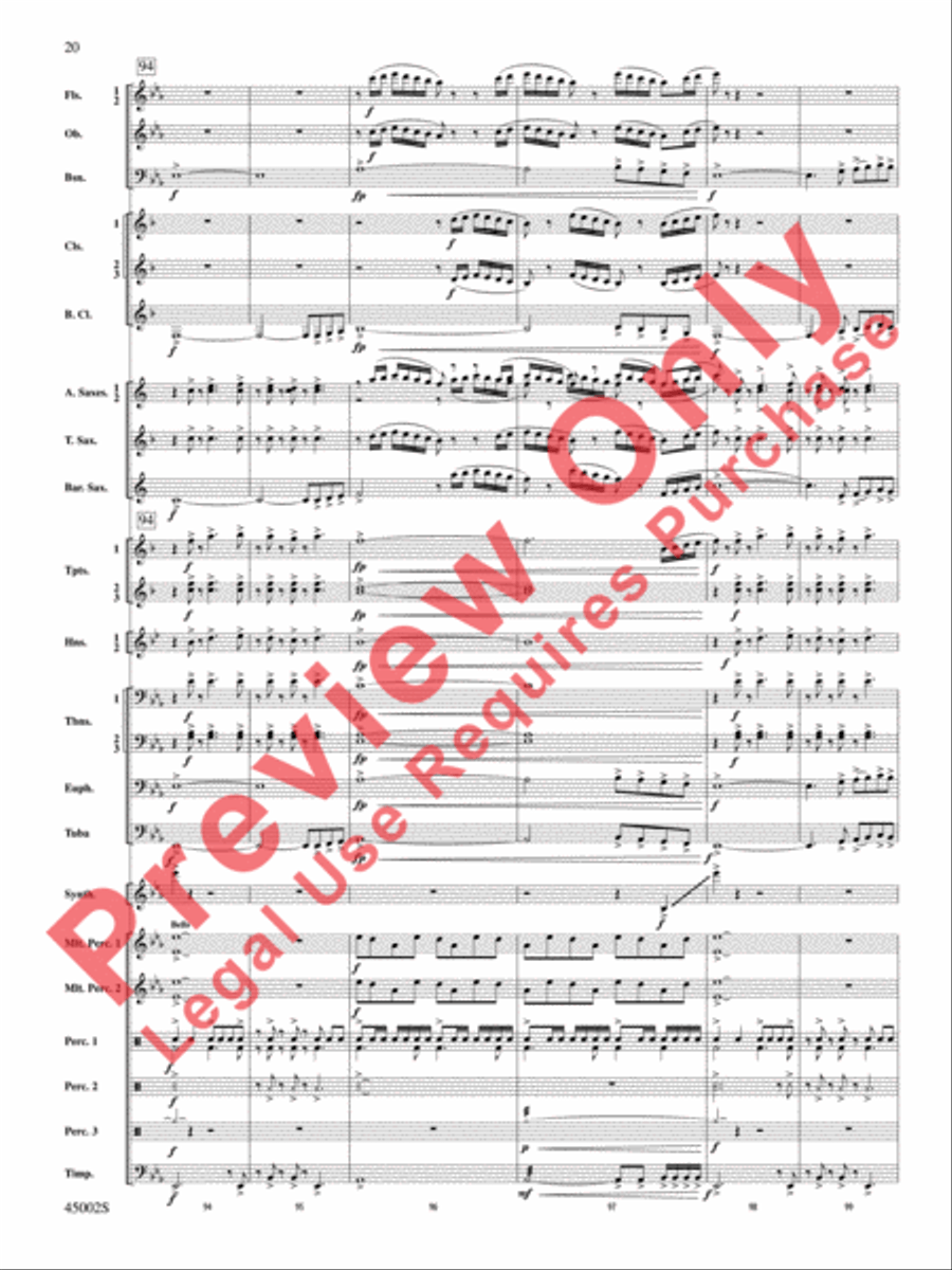Winds of Change Concert Band scores gallery preview page 21