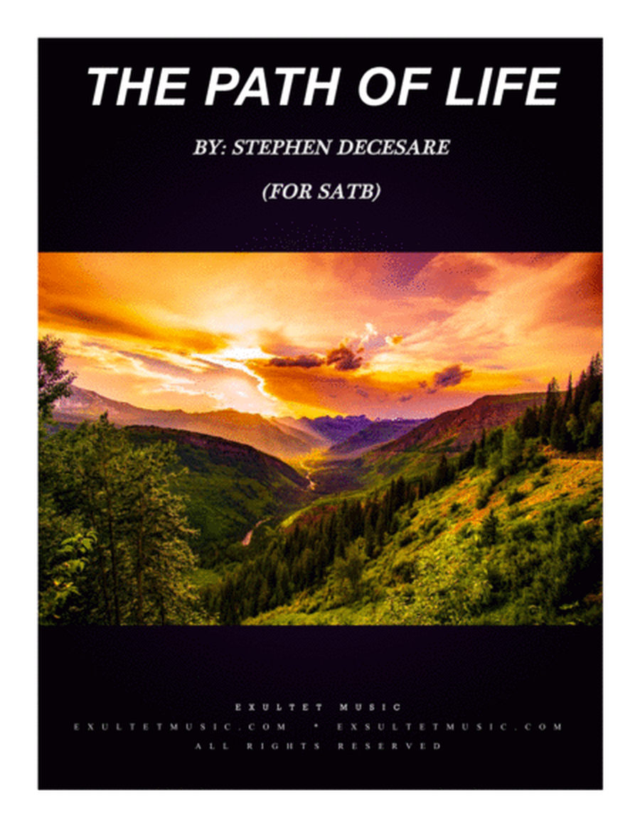The Path Of Life (Psalm 16) (for SATB) image number null