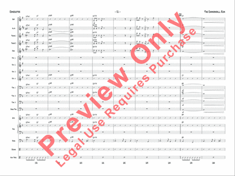 The Cannonball Run Jazz Ensemble scores gallery preview page 22