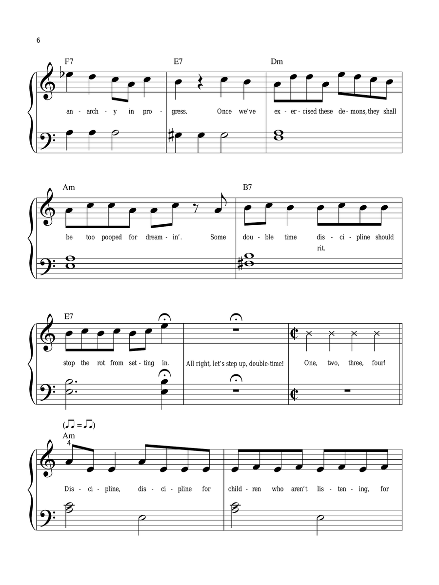 The Smell Of Rebellion The Smell Of Rebellion Easy Piano scores gallery preview page 6