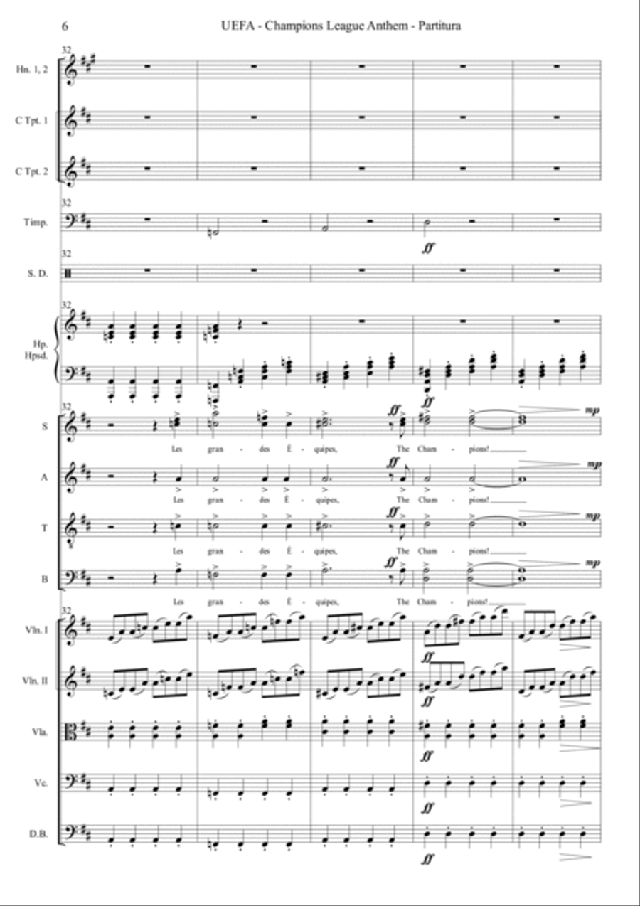 Uefa Champions League Team Chamber Orchestra scores gallery preview page 6