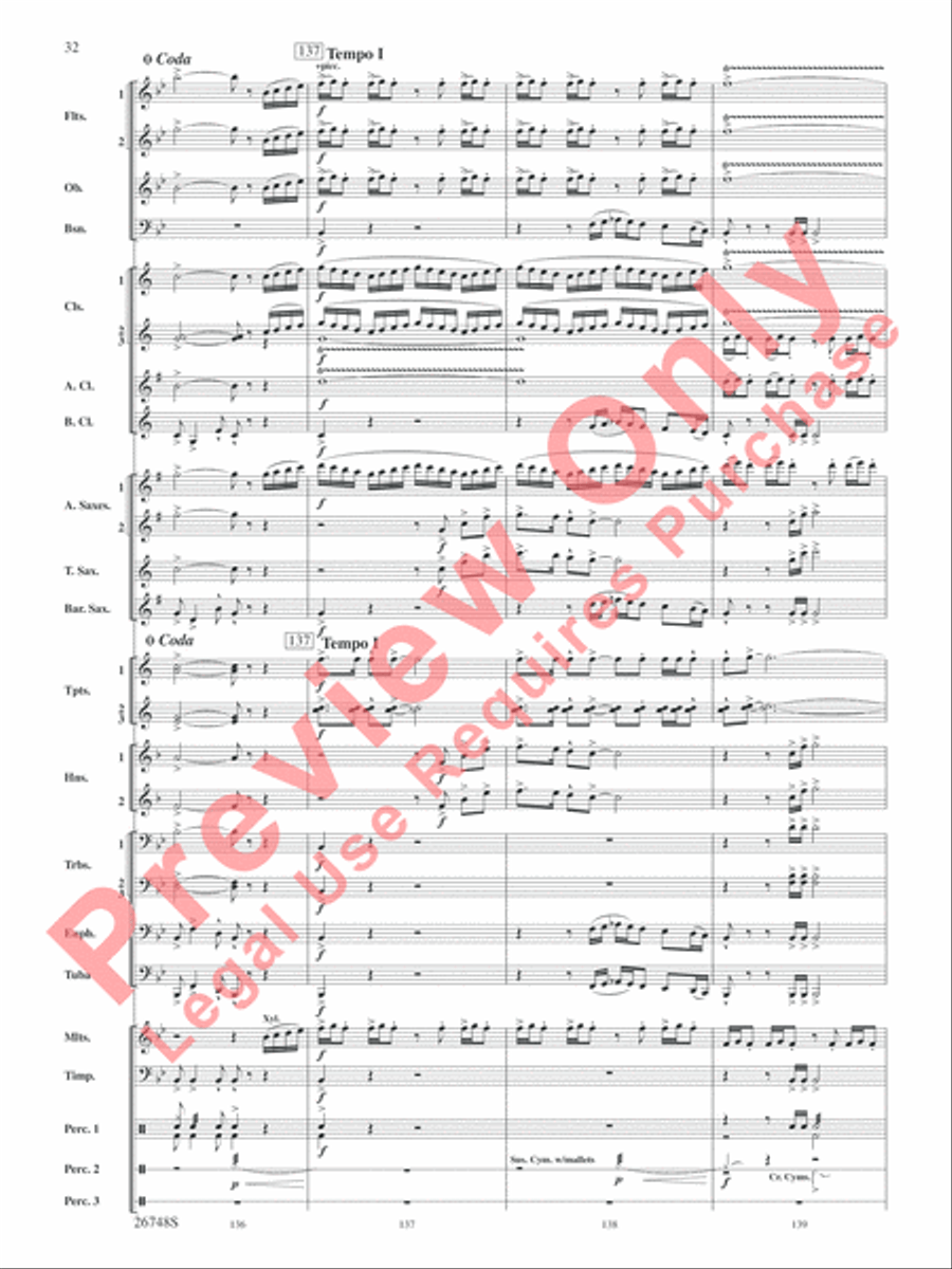 Cotton Ferry Expedition Concert Band scores gallery preview page 33