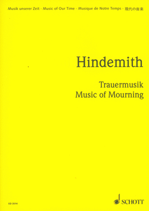Book cover for Trauermusik