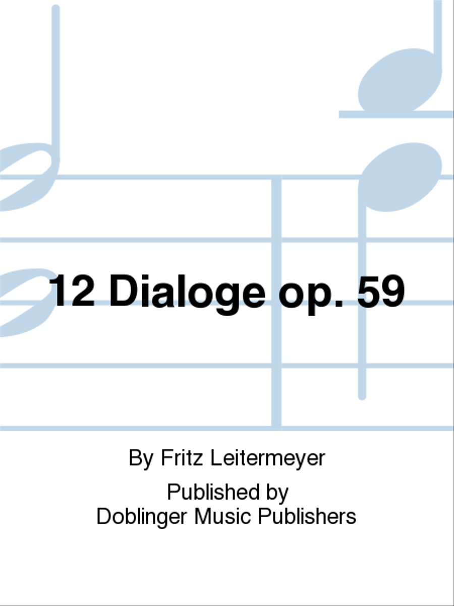 12 Dialoge op. 59 Cello scores gallery preview page 1