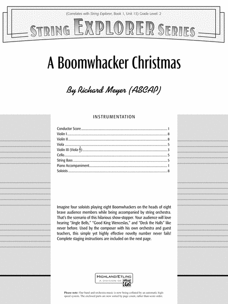 A Boomwhacker Christmas: Score