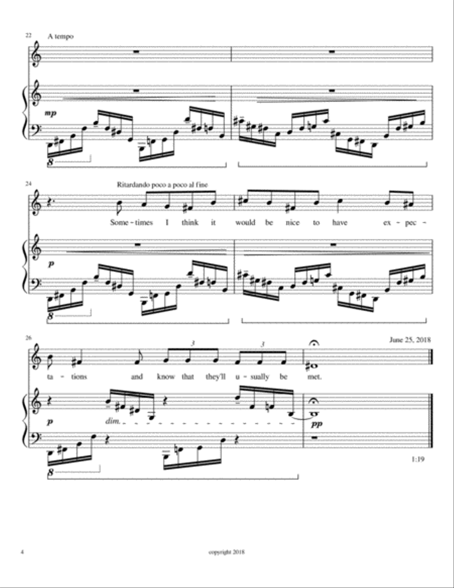 Grasping Water for High/High-Medium Voice and Piano Medium Voice scores gallery preview page 4