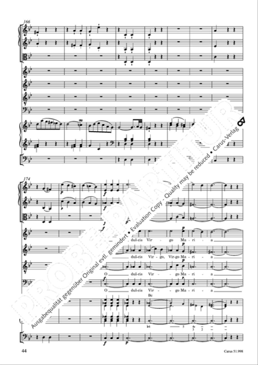 Salve Regina in g Salve Regina in g 4-Part scores gallery preview page 45