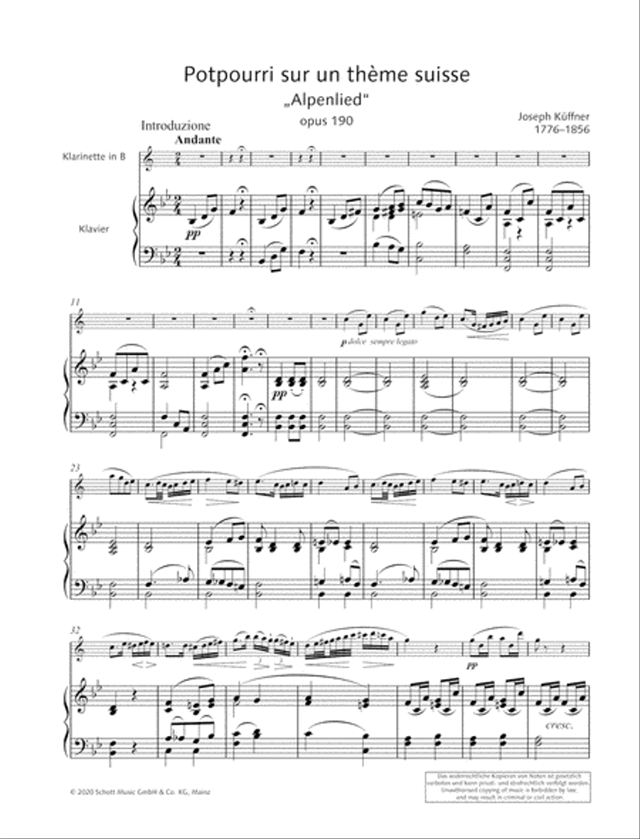 Joy of Music - Discoveries from the Schott Archives Clarinet Solo scores gallery preview page 6