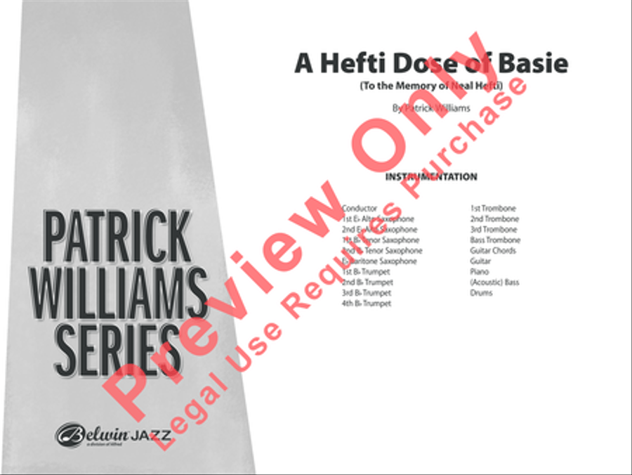 A Hefti Dose of Basie Jazz Ensemble scores gallery preview page 2