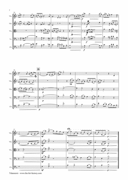Träumerei - romantic Masterpiece by R.Schumann - String Quintet
