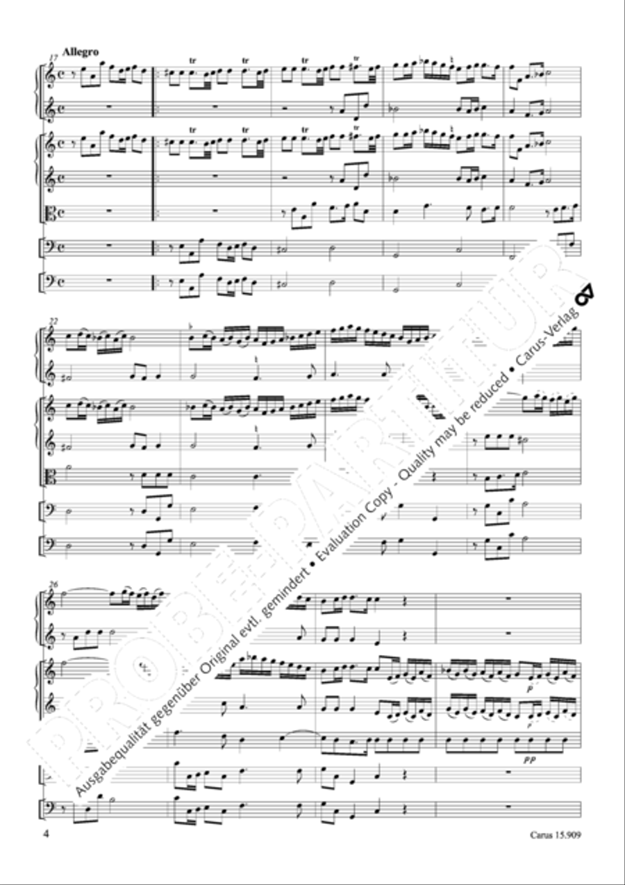 Ouverture in d Oboe scores gallery preview page 5