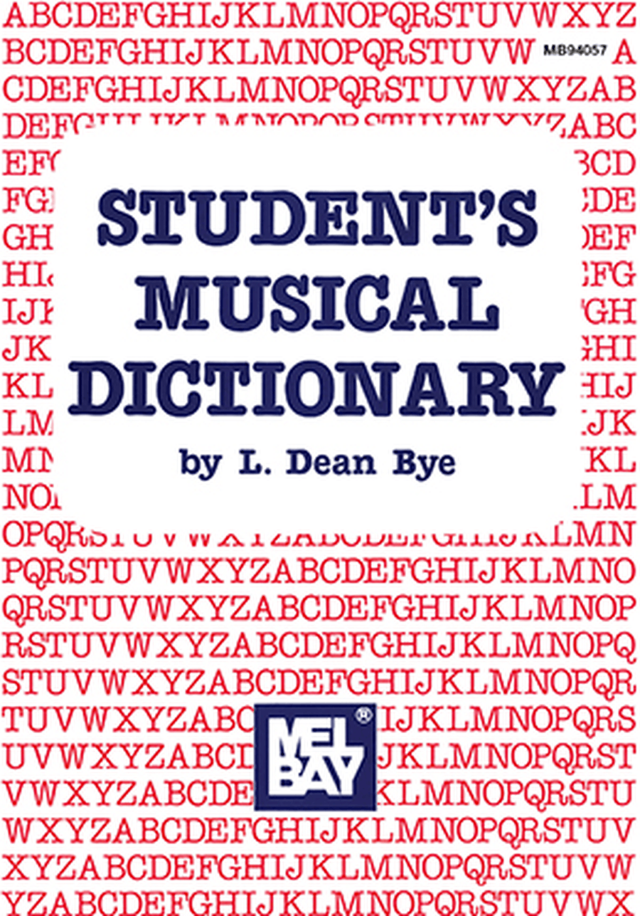 Student's Musical Dictionary Dictionaries scores gallery preview page 1