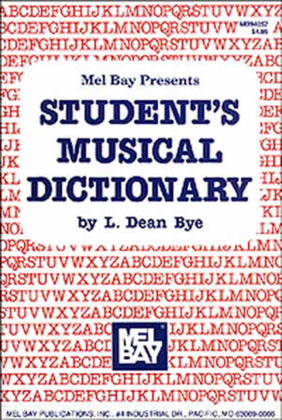 Book cover for Student's Musical Dictionary