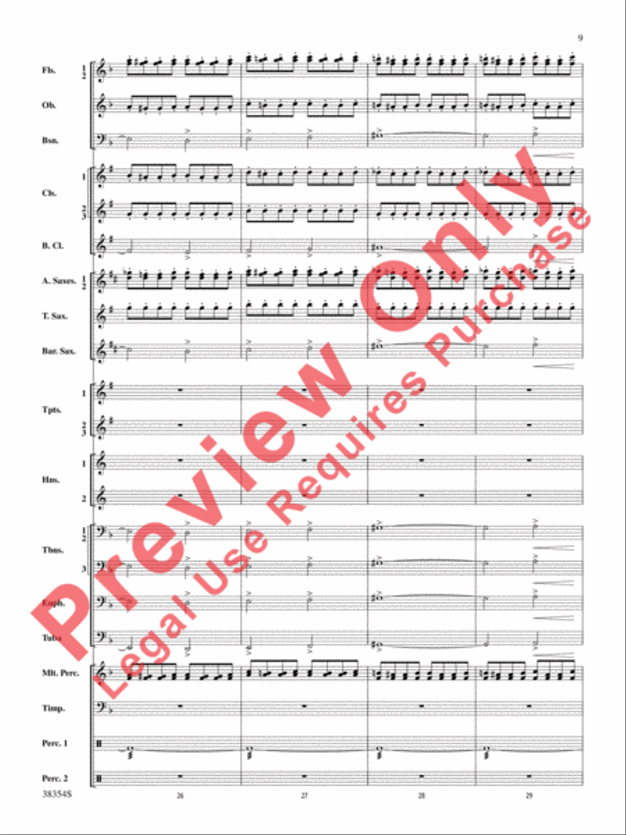 Band-O-Ween Concert Band scores gallery preview page 10