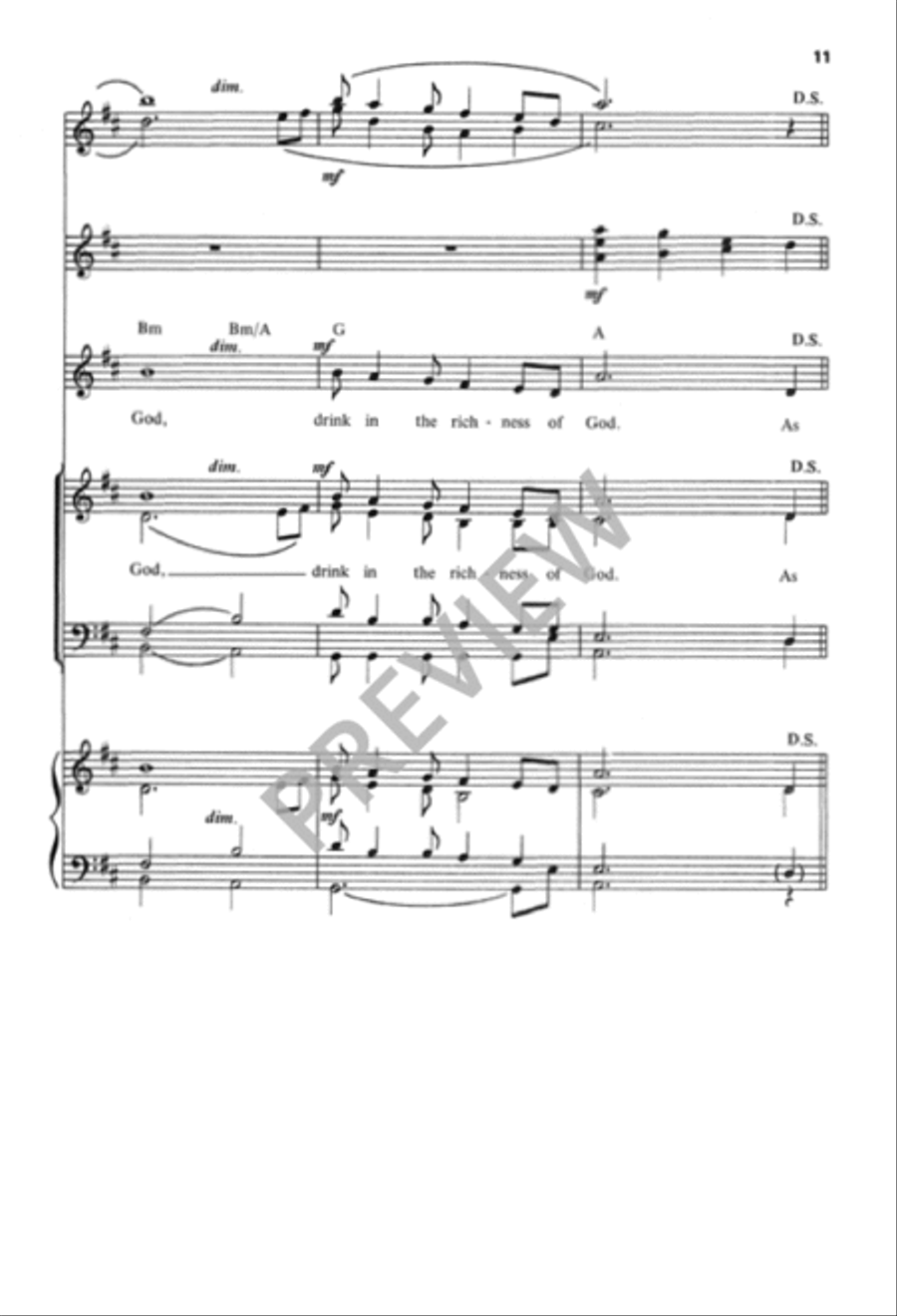 Make Us One In Christ 4-Part scores gallery preview page 12