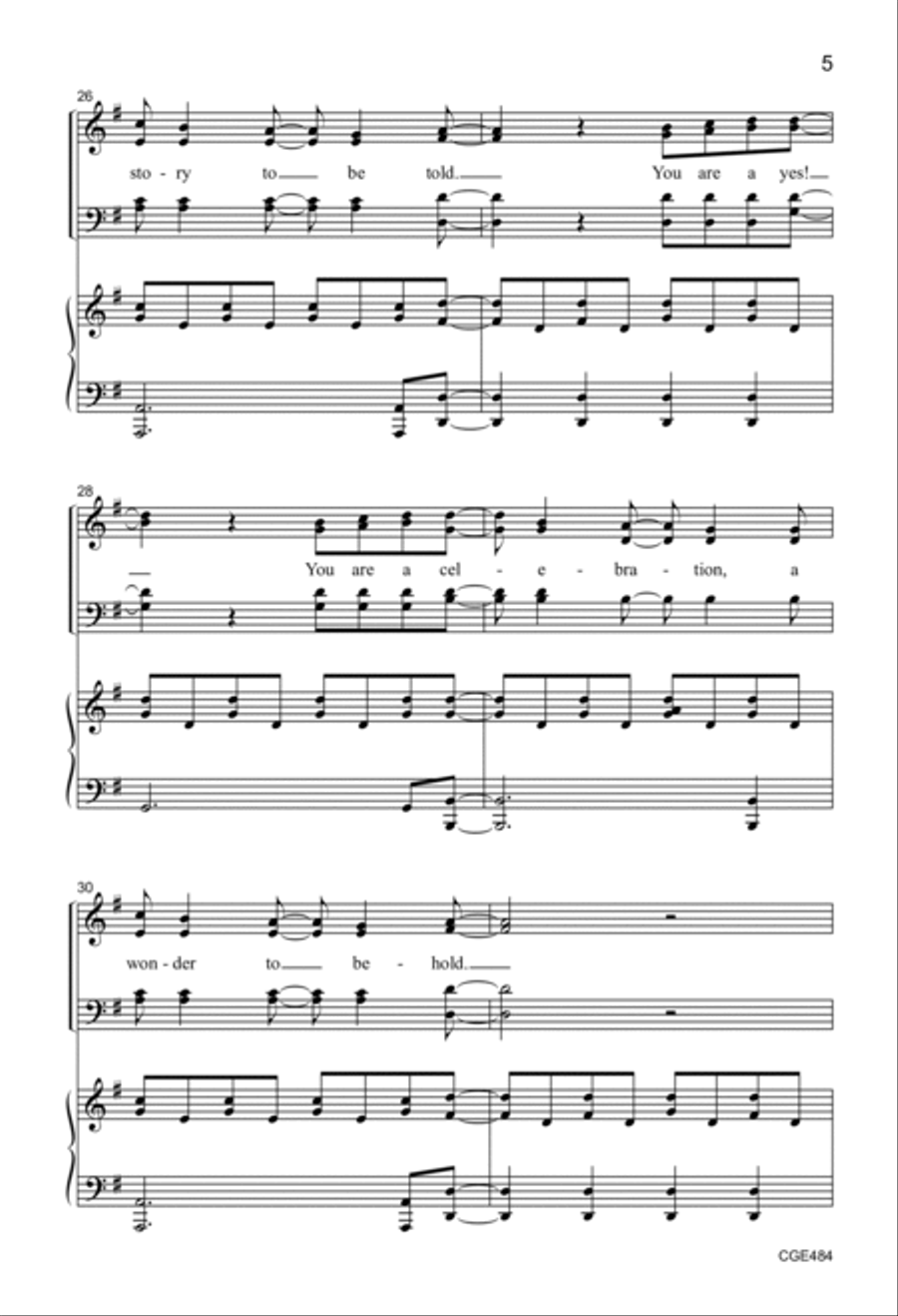 You Are a Yes! 4-Part scores gallery preview page 5