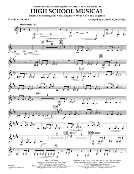 High School Musical - Bb Bass Clarinet
