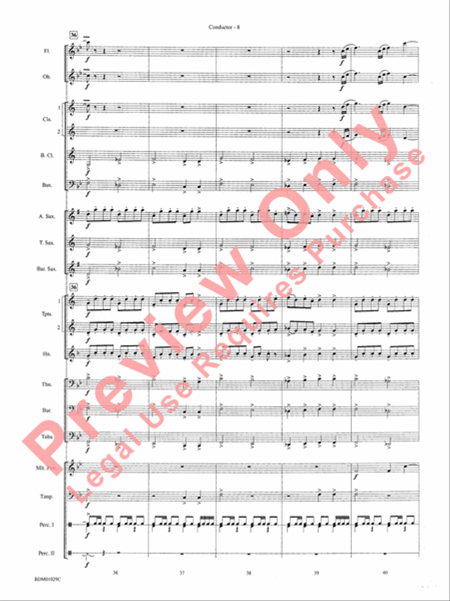 Medieval Legend Concert Band scores gallery preview page 11